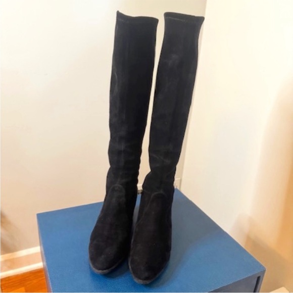 Stuart Weitzman Black Heeled Boots - Picture 5 of 5